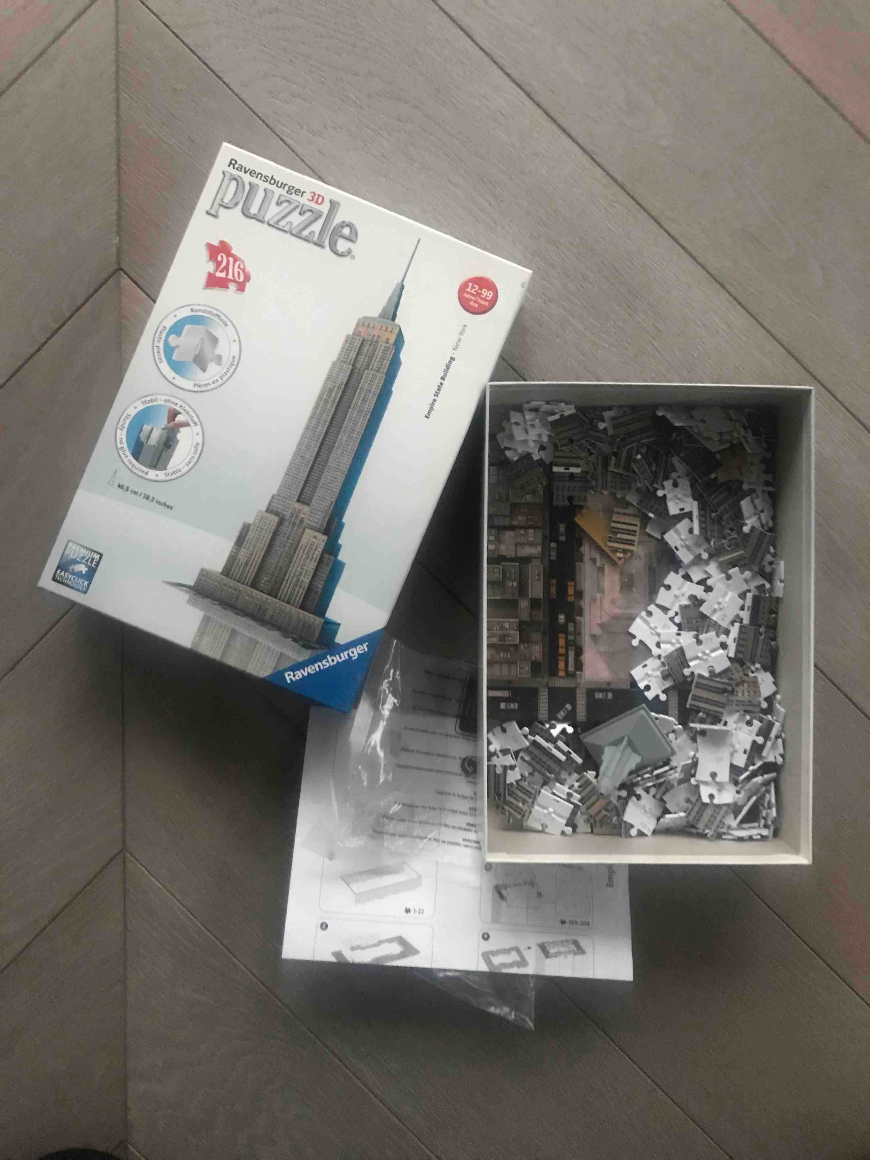 Puzzle 3D edukacyjne architektoniczne Empire State Building, Nowy Jork