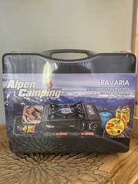 Плитка туристична газова Alpen Camping Bavaria IK001 перехідник плита