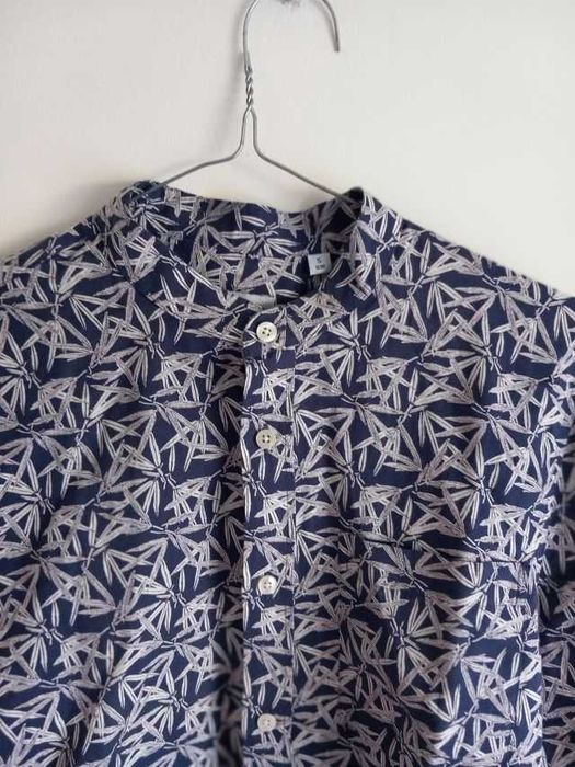 Nowa koszula męska  lniana ze stójką NN07 Massimo Dutti Zara rozmiar S