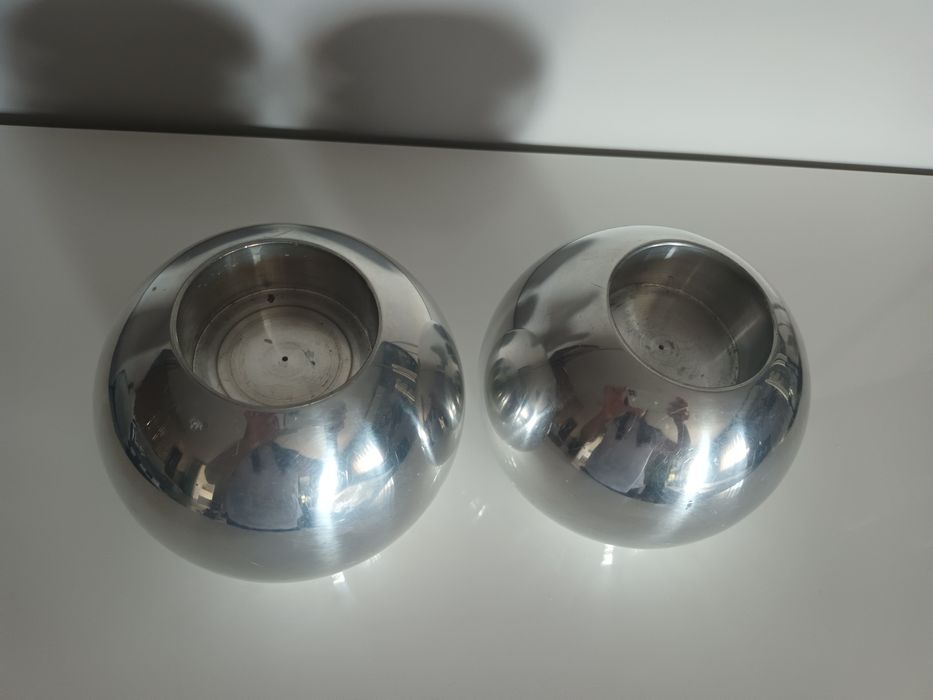 Porta velas redondo inox