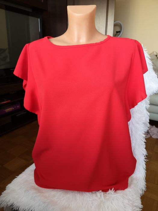 Bluzka hiszpanka czerwona nowa bez metki new collection made in Italy