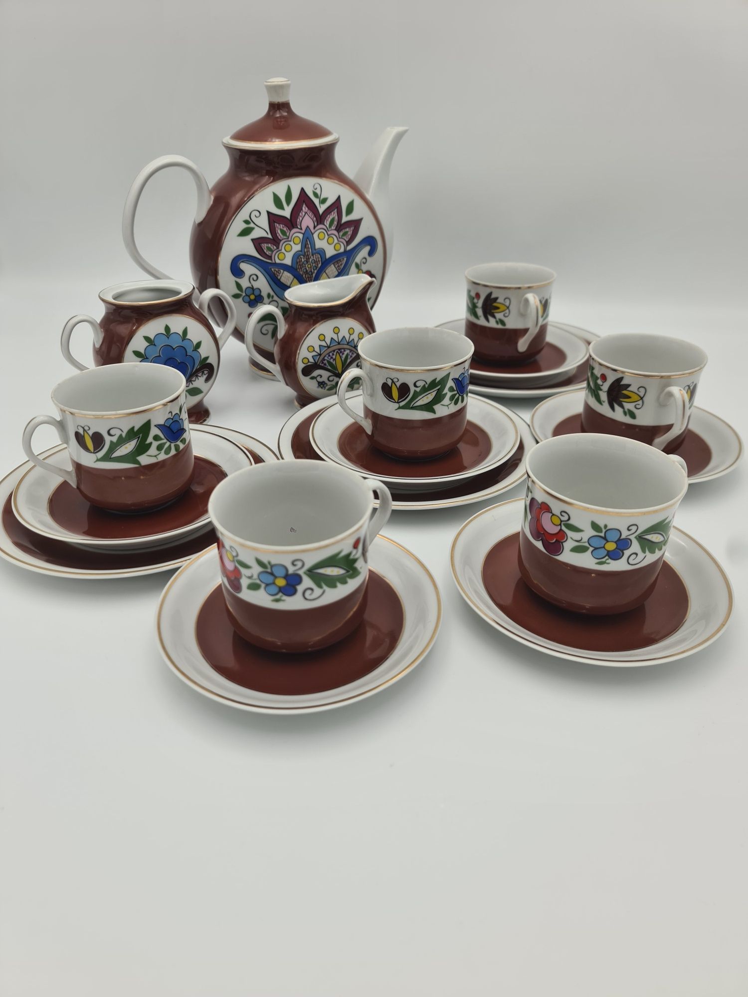 Stara porcelana Lubiana wzor kaszubski lata 70 dla Navimoru