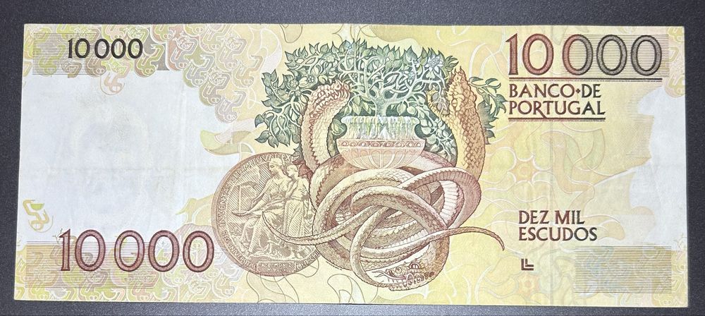 Nota 10.000 escudos Ch1 1991