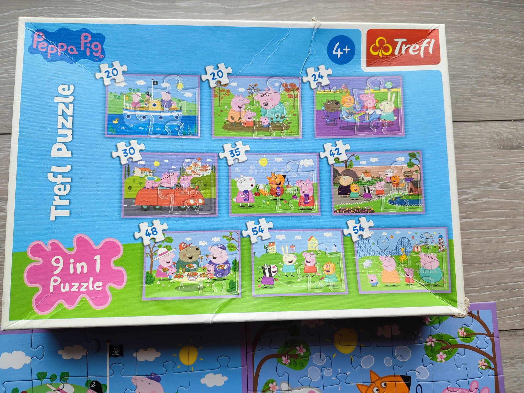 Trefl puzzle 8 in 1 Peppa pig świnka Peppa