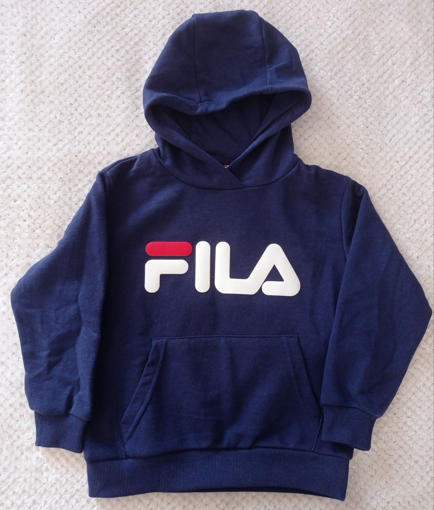 Bluza z kapturem FILA 110/116 granat NOWA metka