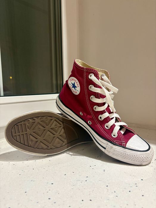Кеди Converse Chuck Taylor ALL STAR HI Maroon (бордовий)