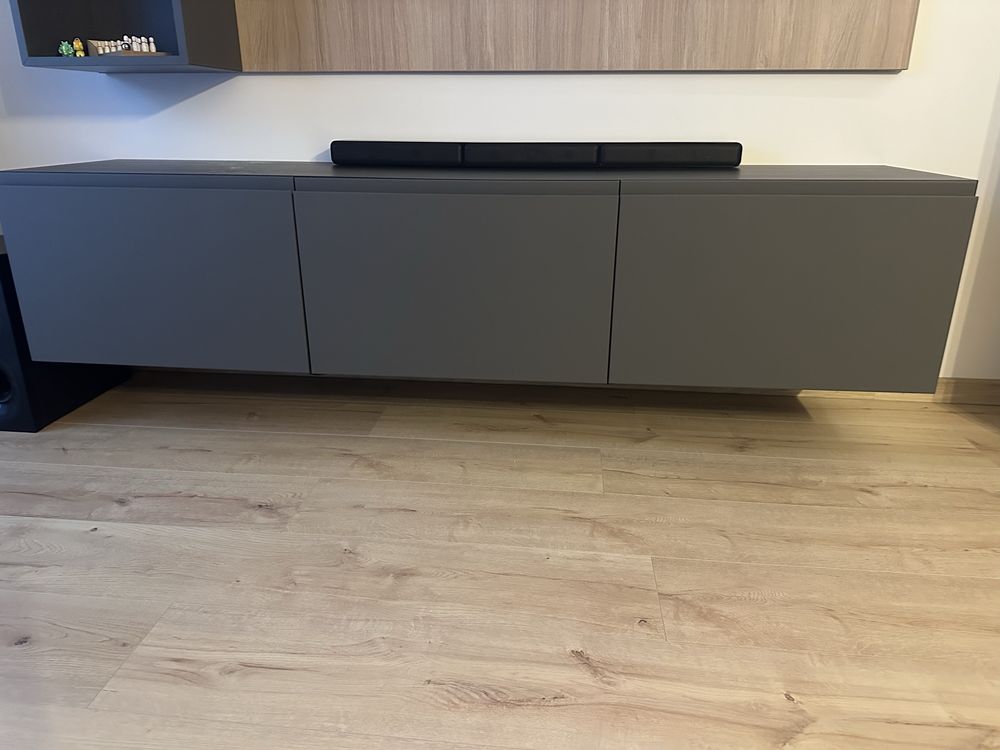 Szfka pod telewizor inpółki szare ikea