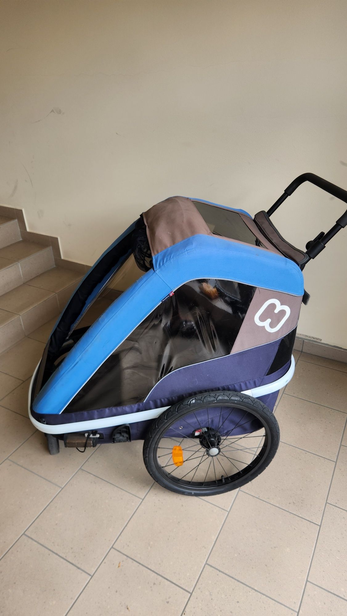 Przyczepka rowerowa dla 2 dzieci HAMAX Traveller Twin