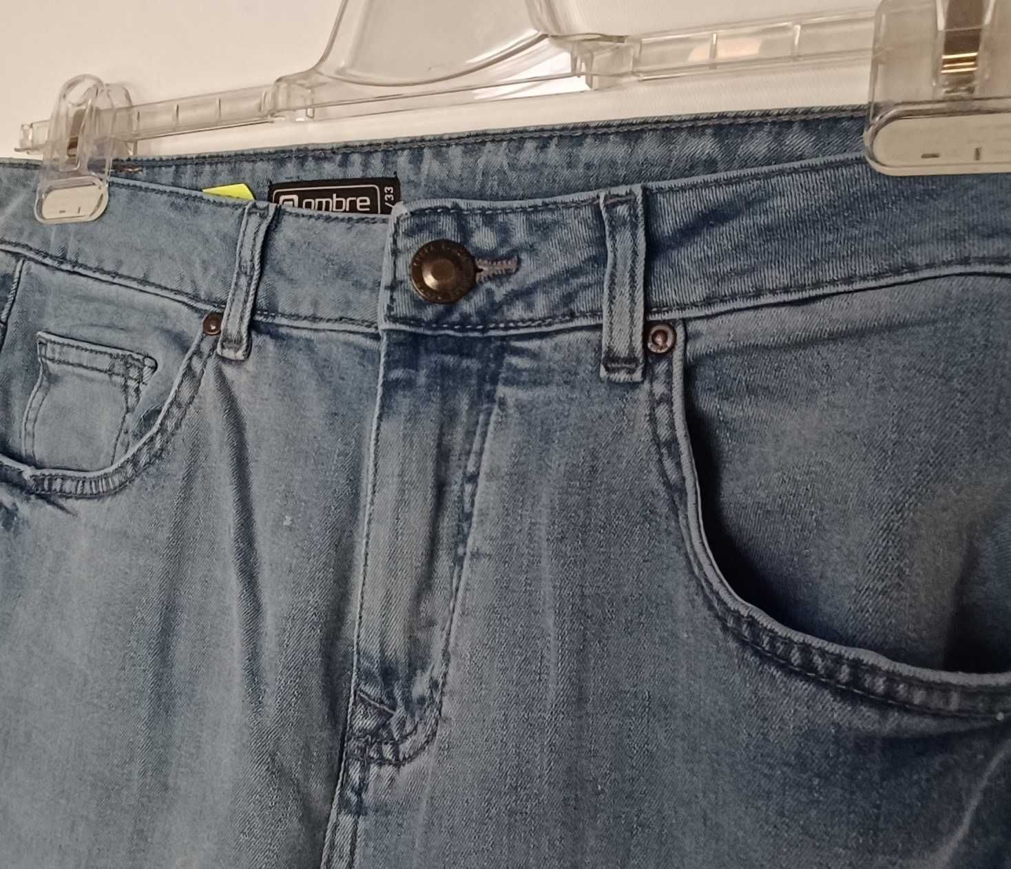 Spodnie jeans męskie Ombre//UM_0022