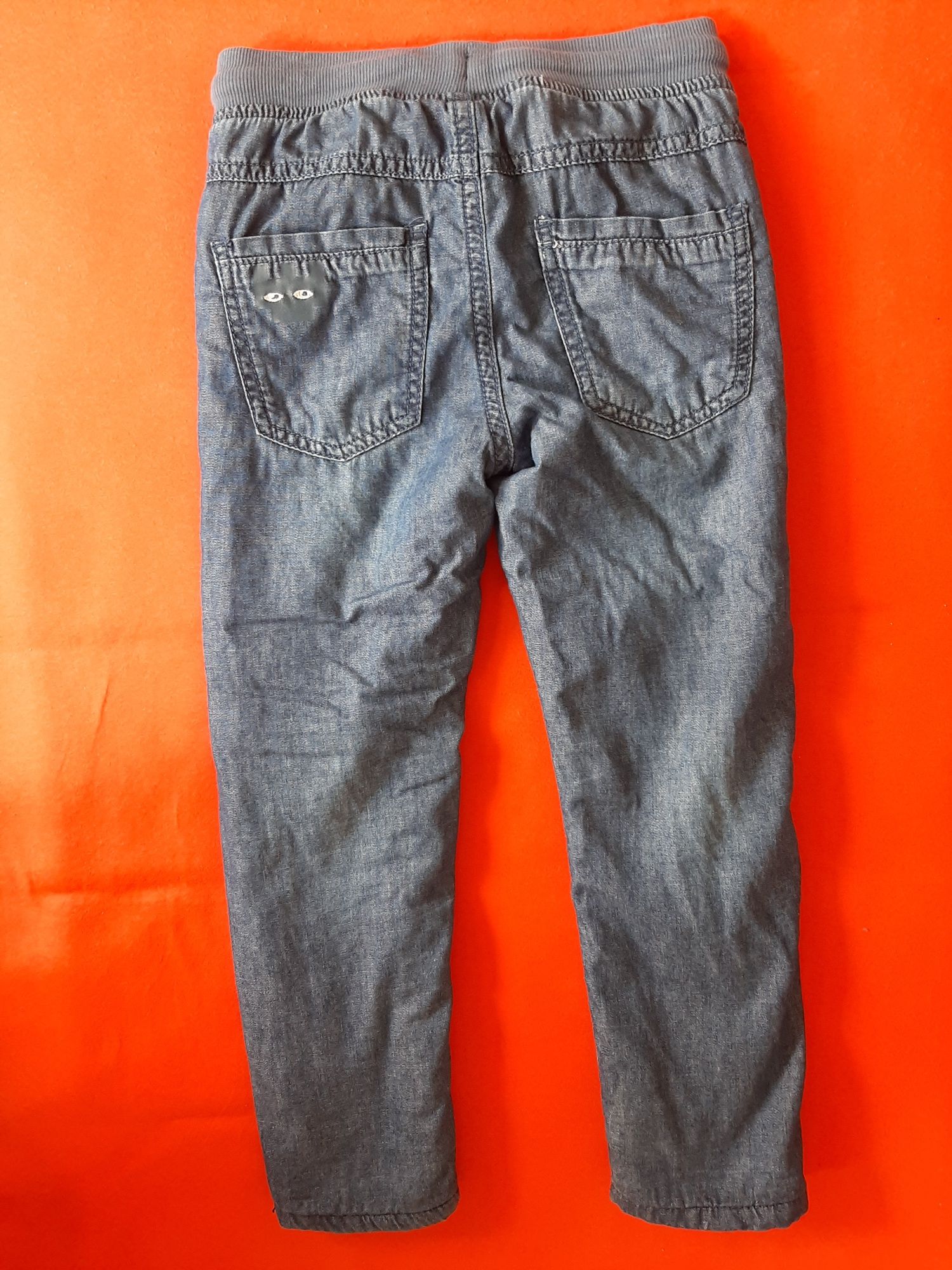 Ocieplane spodnie jeans rozmiar 116