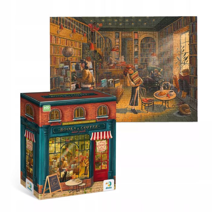 Puzzle 300 elementów. Czytelnia. Dodo