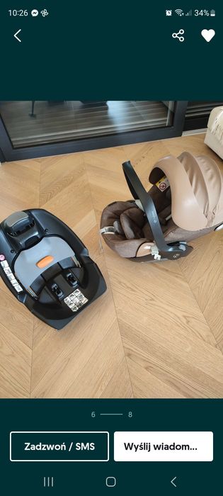 Cybex priam beige simple flowers 2.0 Gondola stelaz i spacerówka