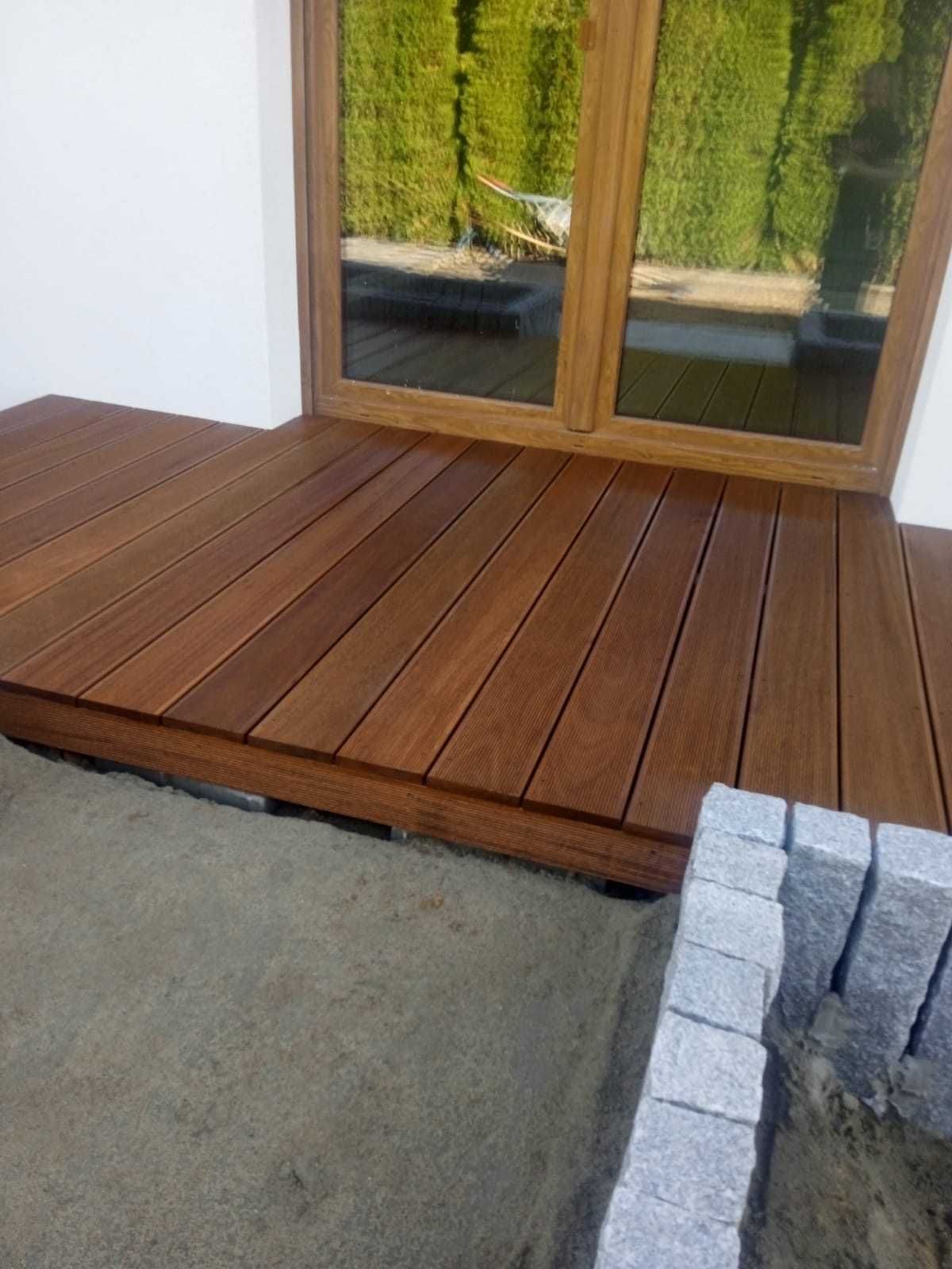 Deska tarasowa bangkirai ryfel 21x145 kl KD egzotyczna