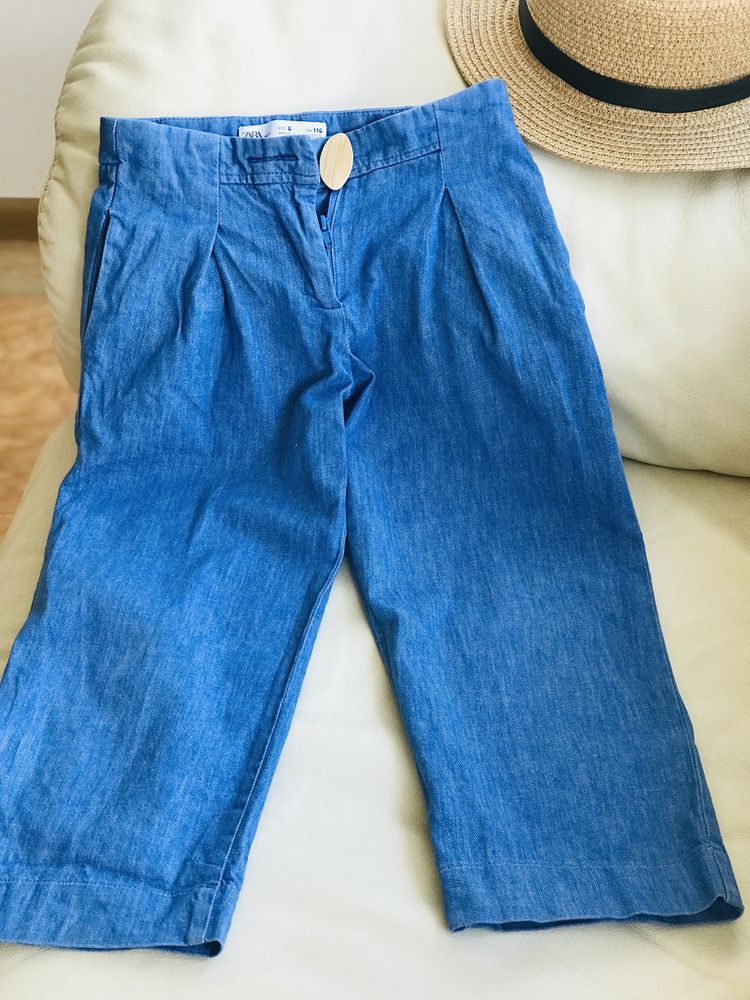 Zara джинсы палаццо для девочки 116