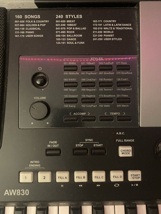 Keyboard MEDELI AW830 + stojak