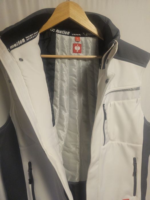 Kamizelka robocza Engelbert Strauss Motion r.L biała bezrękawnik