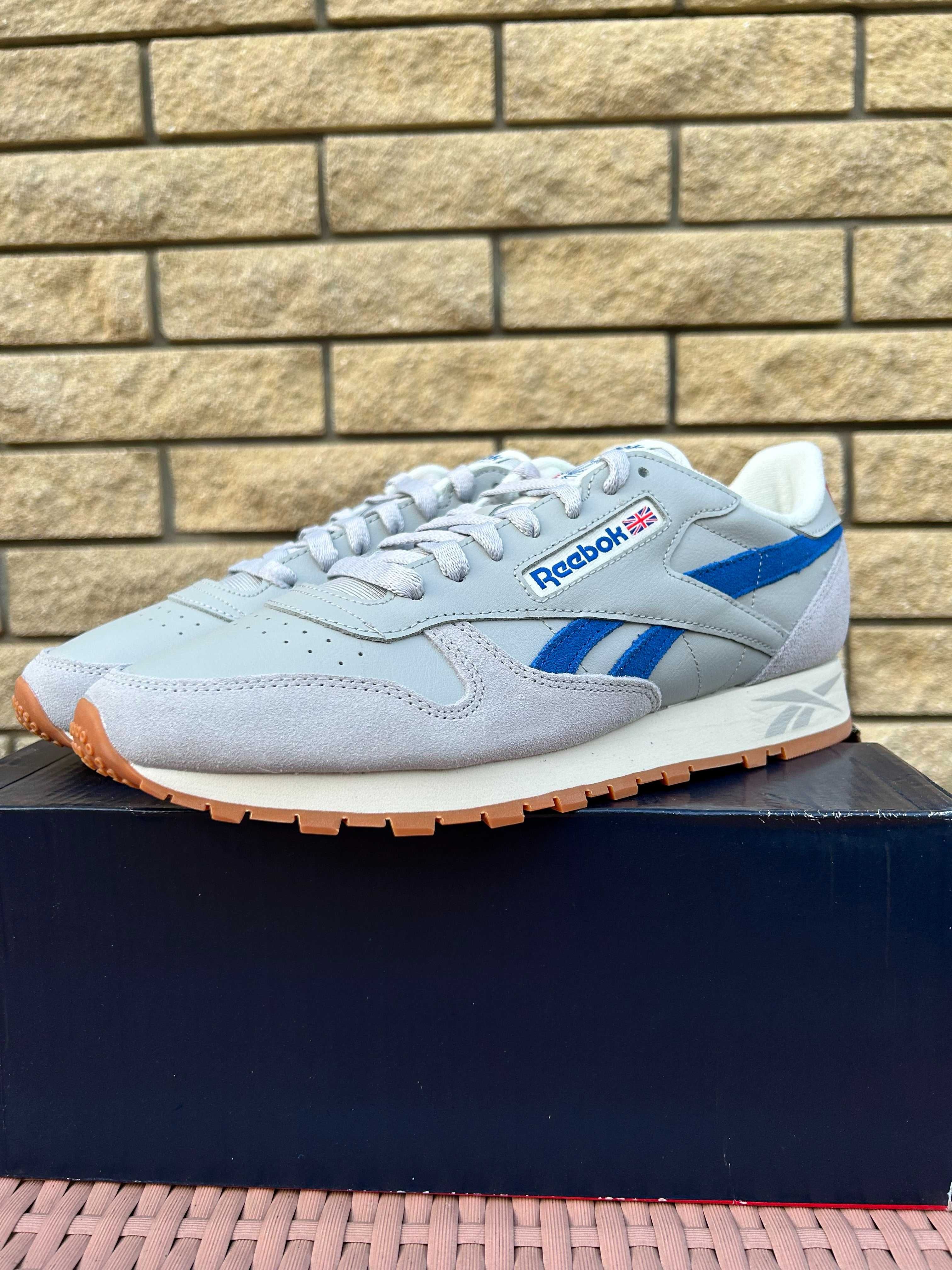 Кросівки Reebok Classic Grey Blue Оригінал (Розміри та кольори)