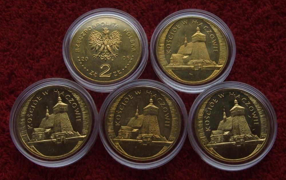 Monety 2 ZŁ KOŚCIÓŁ W HACZOWIE 2006 Rok - Po kolekcjonerze !! W Kapslu