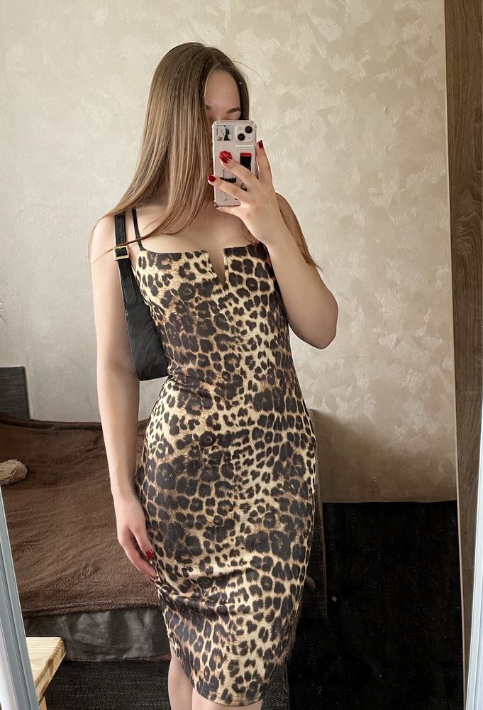 Леопардовое трендовое платье Malabay