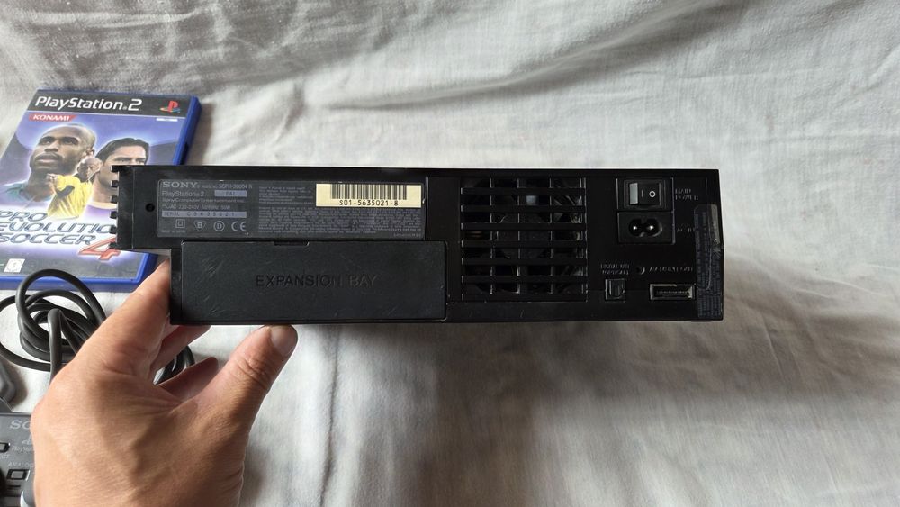 PlayStation 2 ps2 fat com jogo e comando