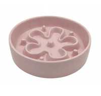 Miska ceramiczna spowalniająca jedzenie Activ Pet różowa 0,7 l