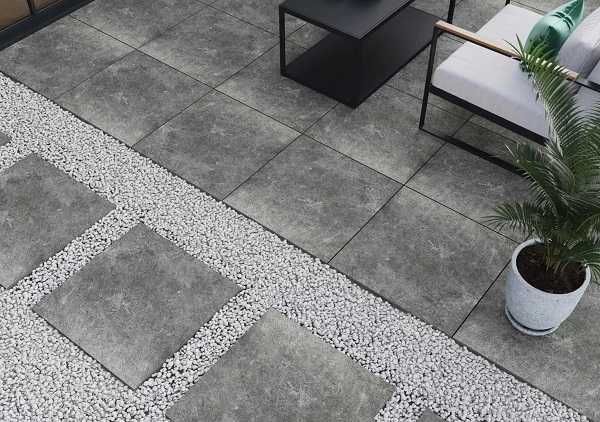 Płyta gresowa tarasowa grubość 2cm TACOMA STEEL 80x80x2