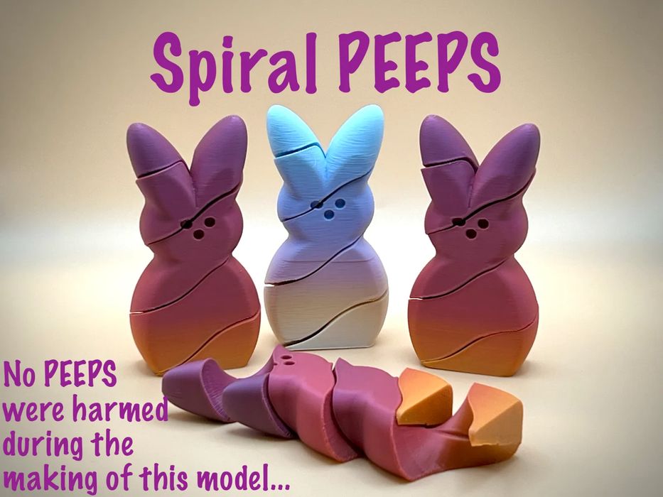 Coelhinho em Espiral Peeps