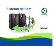Sistema de Som Amplificado 1300W VSOUND