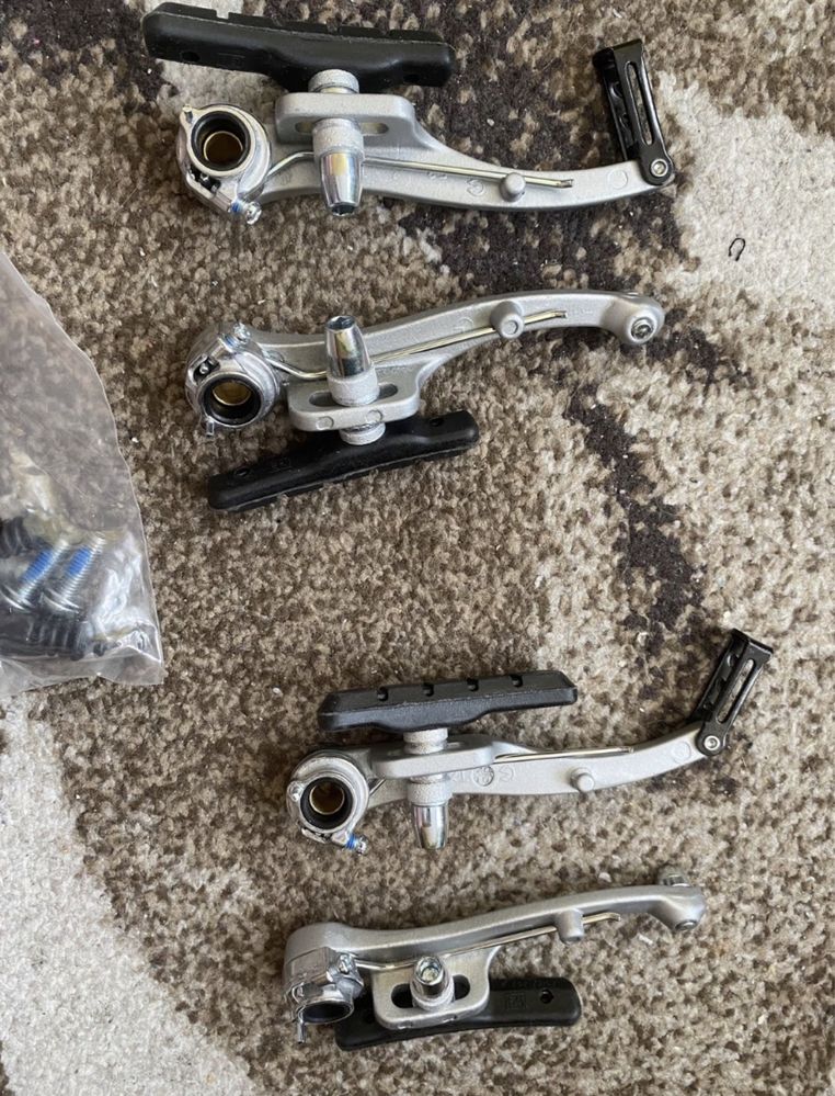 Hamulec rowerowy V-brake nowy promax 2 komplety z klockami