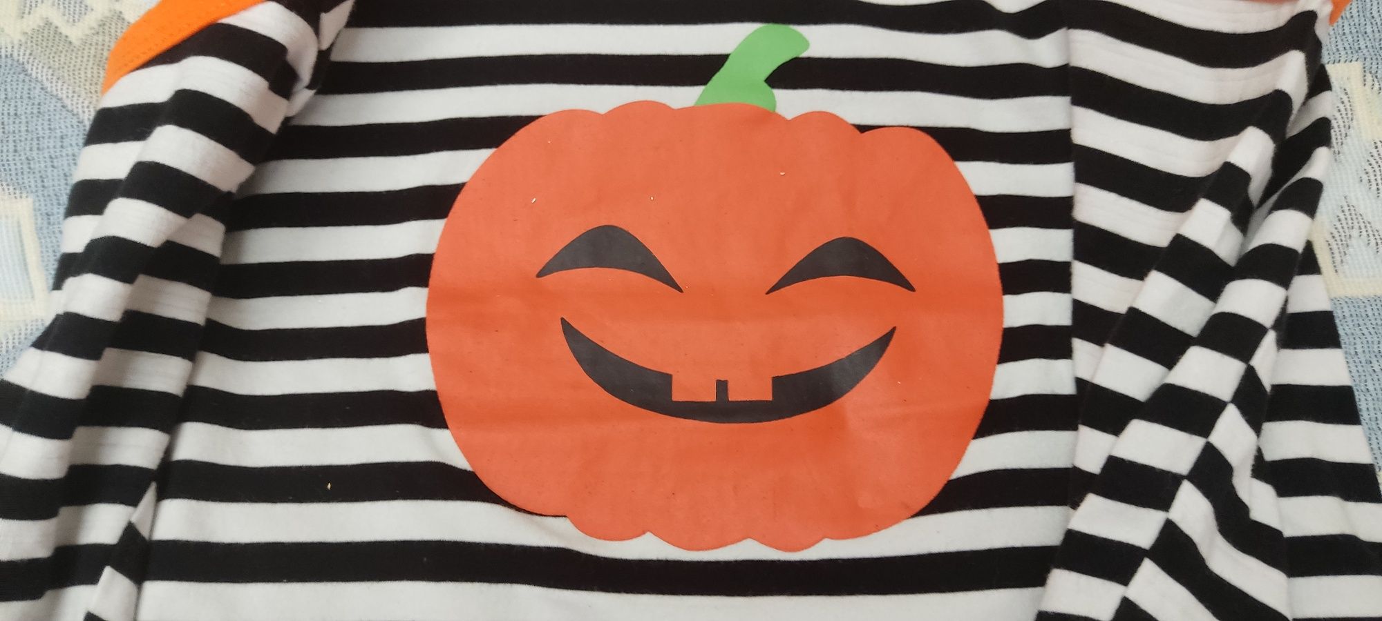 Halloween - conjunto menina + fato abobora