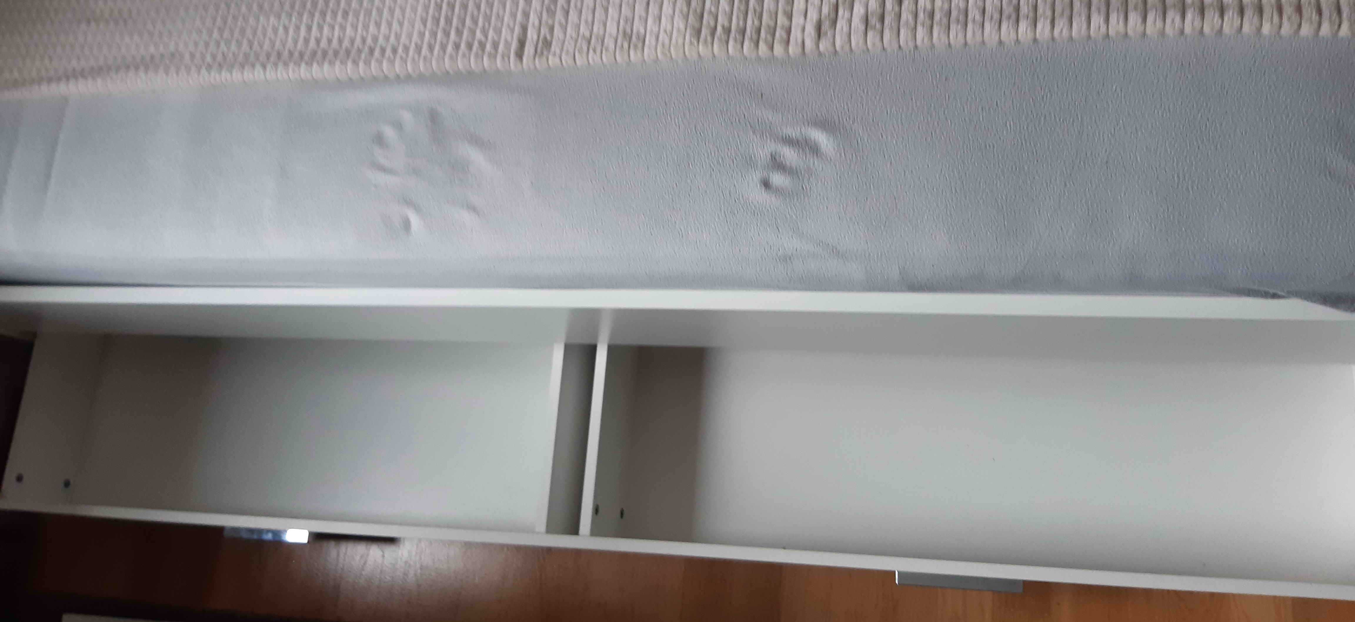 Łóżko jednoosobowe SNOW z pojemnikiem na pościel plus materac