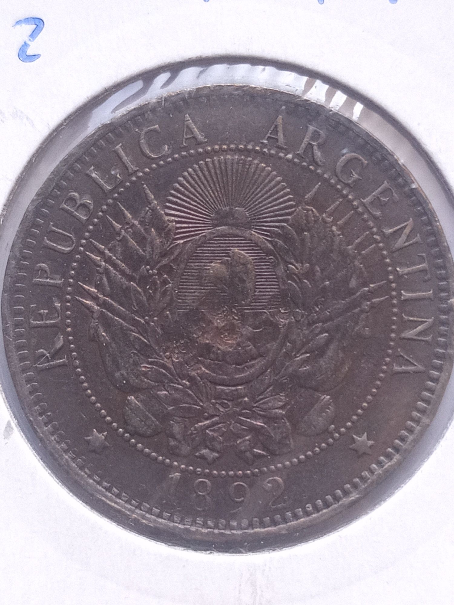Argentyna 10 centavos 1892
