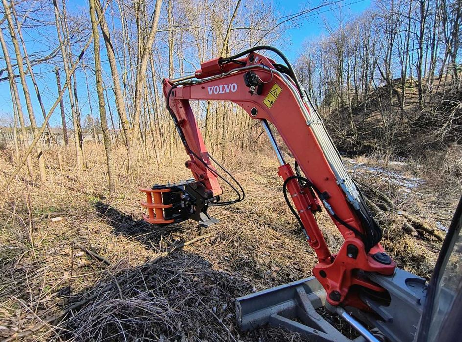 GŁOWICA ŚCINKOWA GILOTYNA do drewna do koparki od 5-15t wycinka drzew