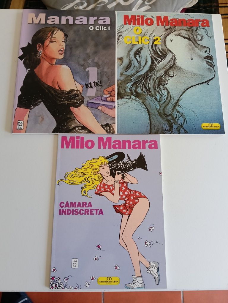 27 Livros de Milo Manara e Hugo Pratt (10 de capa dura)