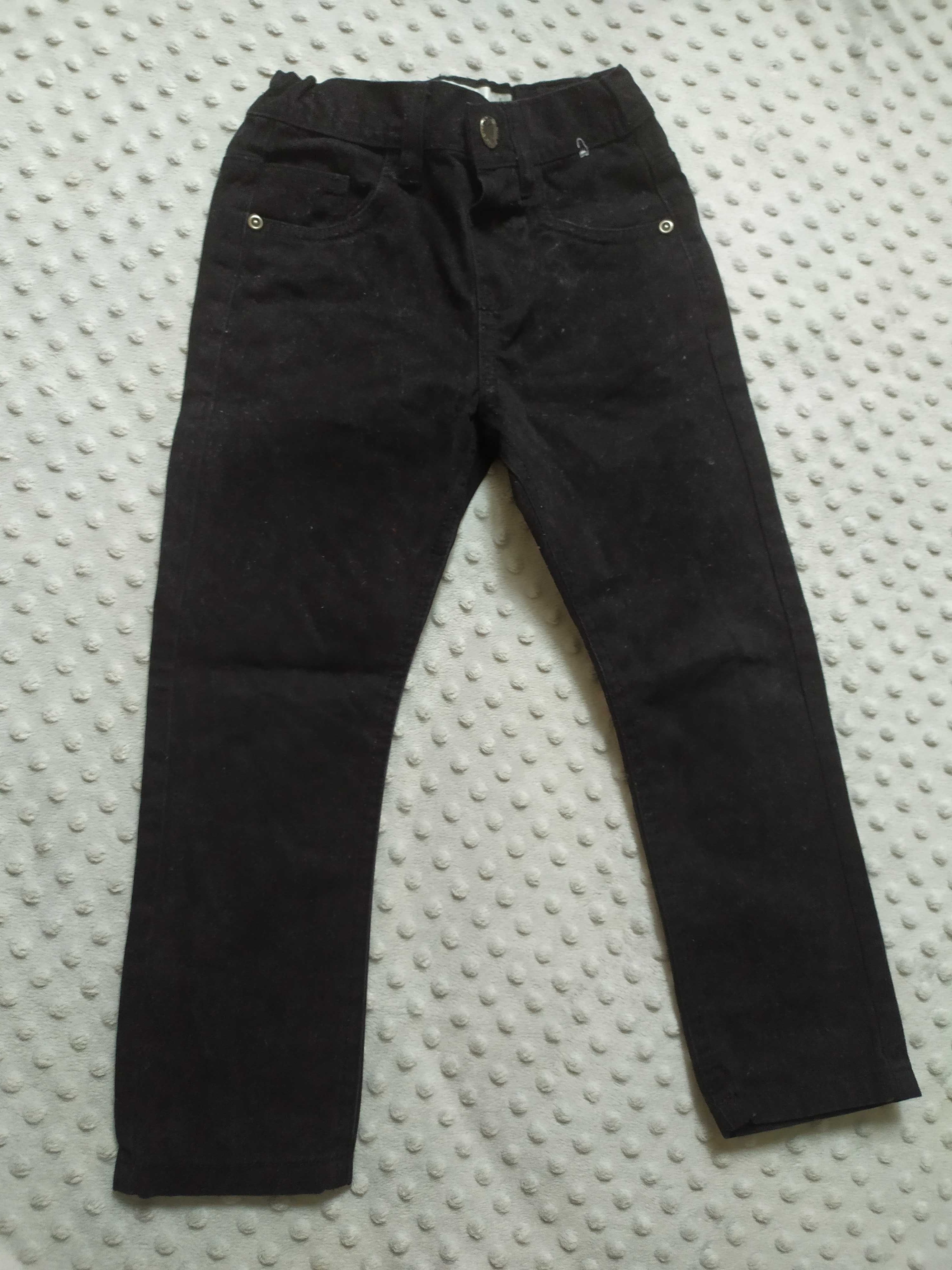 Czarne spodnie dżinsowe dziewczęce Denim Co jeansy 110