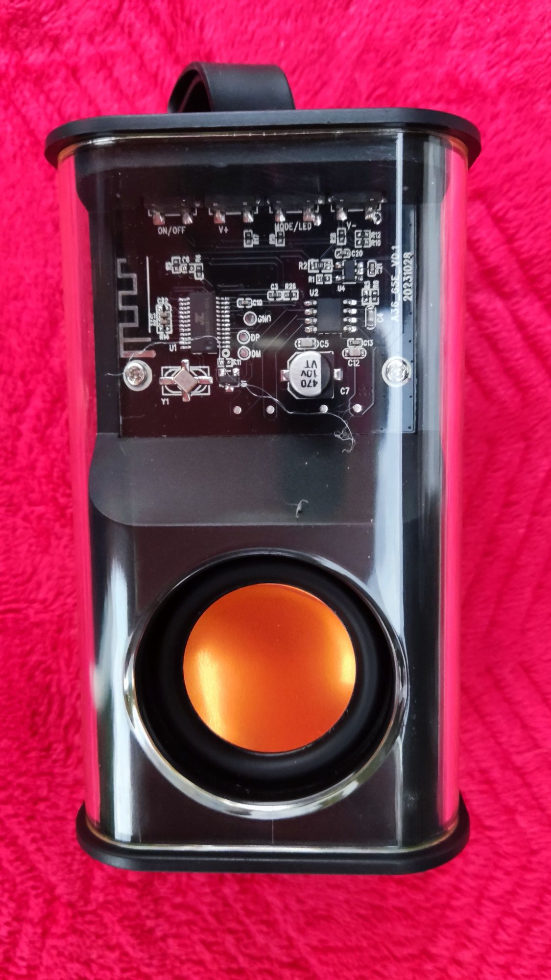 Coluna Bluetooth transparente (Nova na caixa)