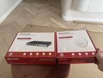 Router Hikvision DS-3WG105GP-SI + Punkt dostępowy DS-3WAP622E-SI