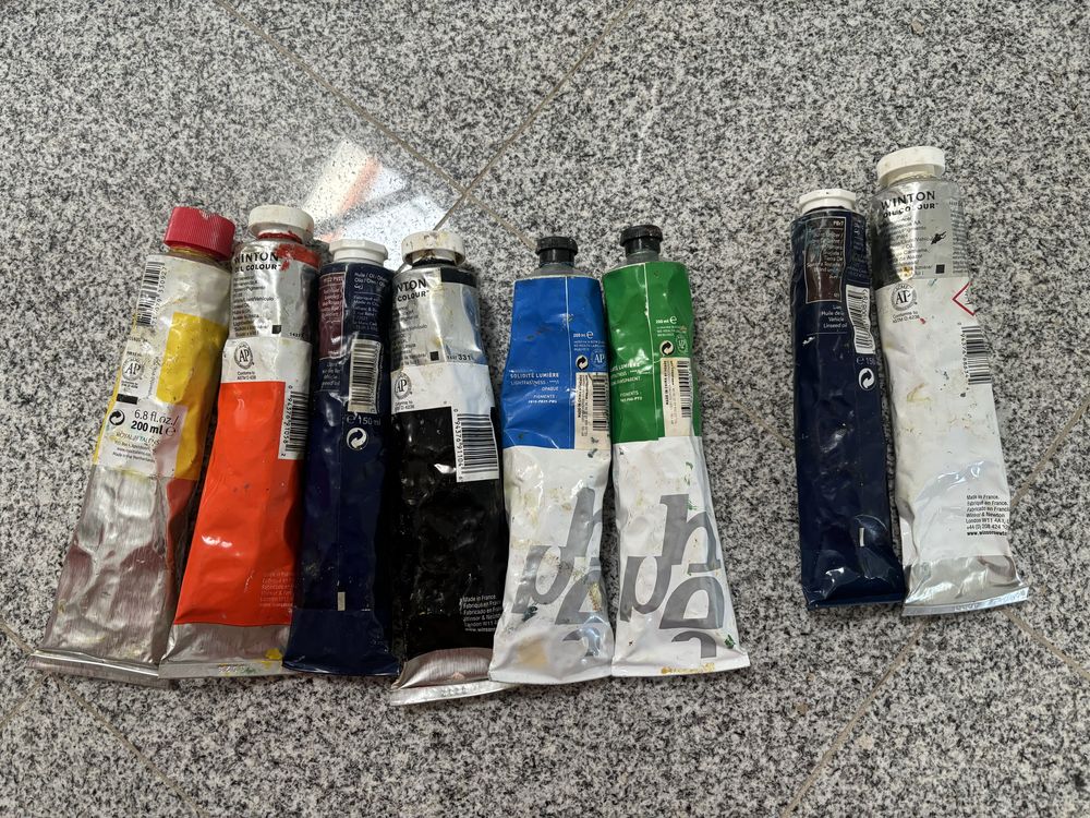 Conjunto tintas óleo (possivel comprar em separado)