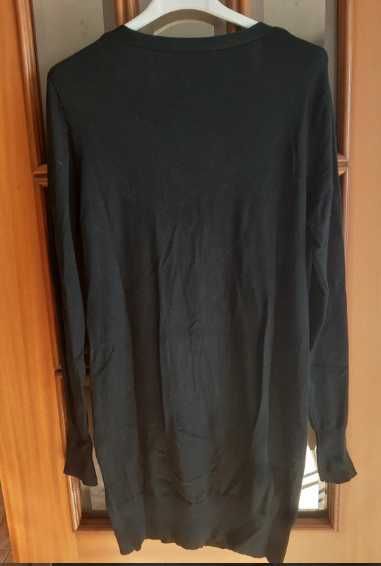 Casaco comprido de malha