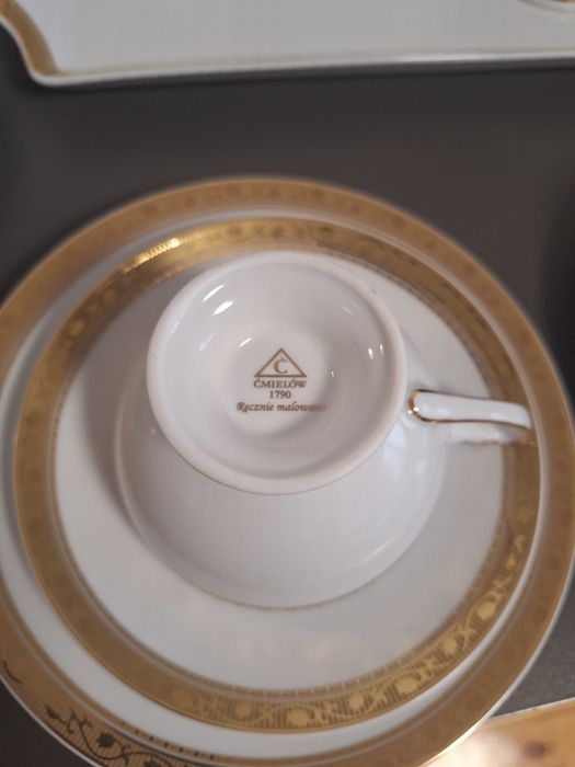 Ćmielów Serwis do kawy na 12 osób porcelana