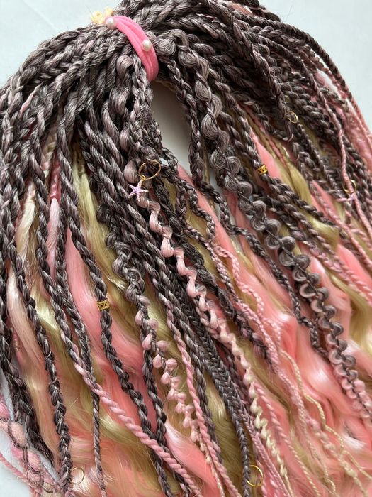 Zestaw wielorazowy warkoczyki i loki