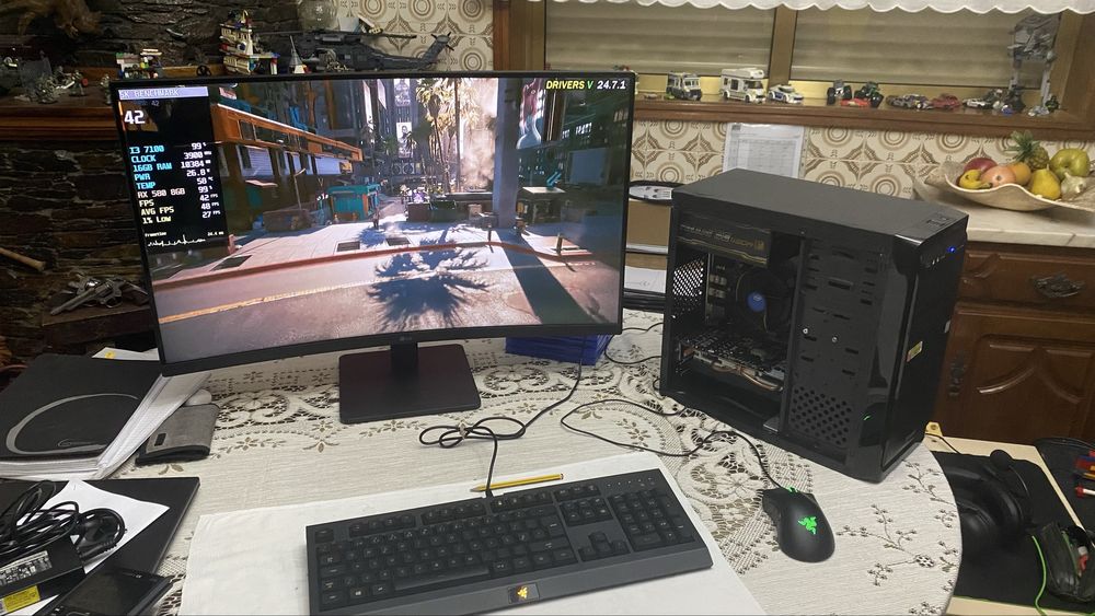 Pc gamer i3 com RX 580