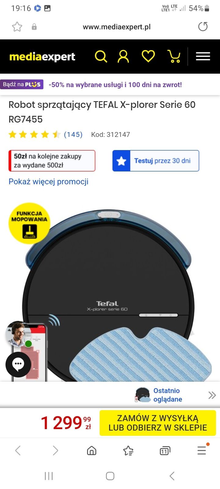Robot sprzątajacy Tefal