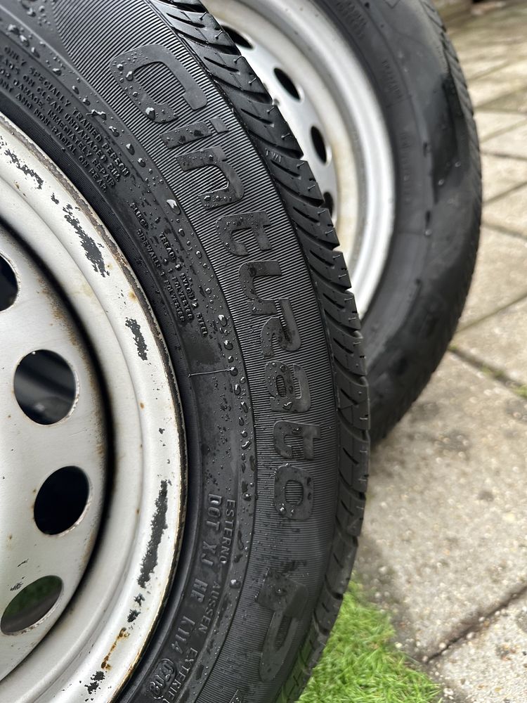 Диски R14 4x98 з шинами 175/70 R14C пара Continental та пара Pirelli