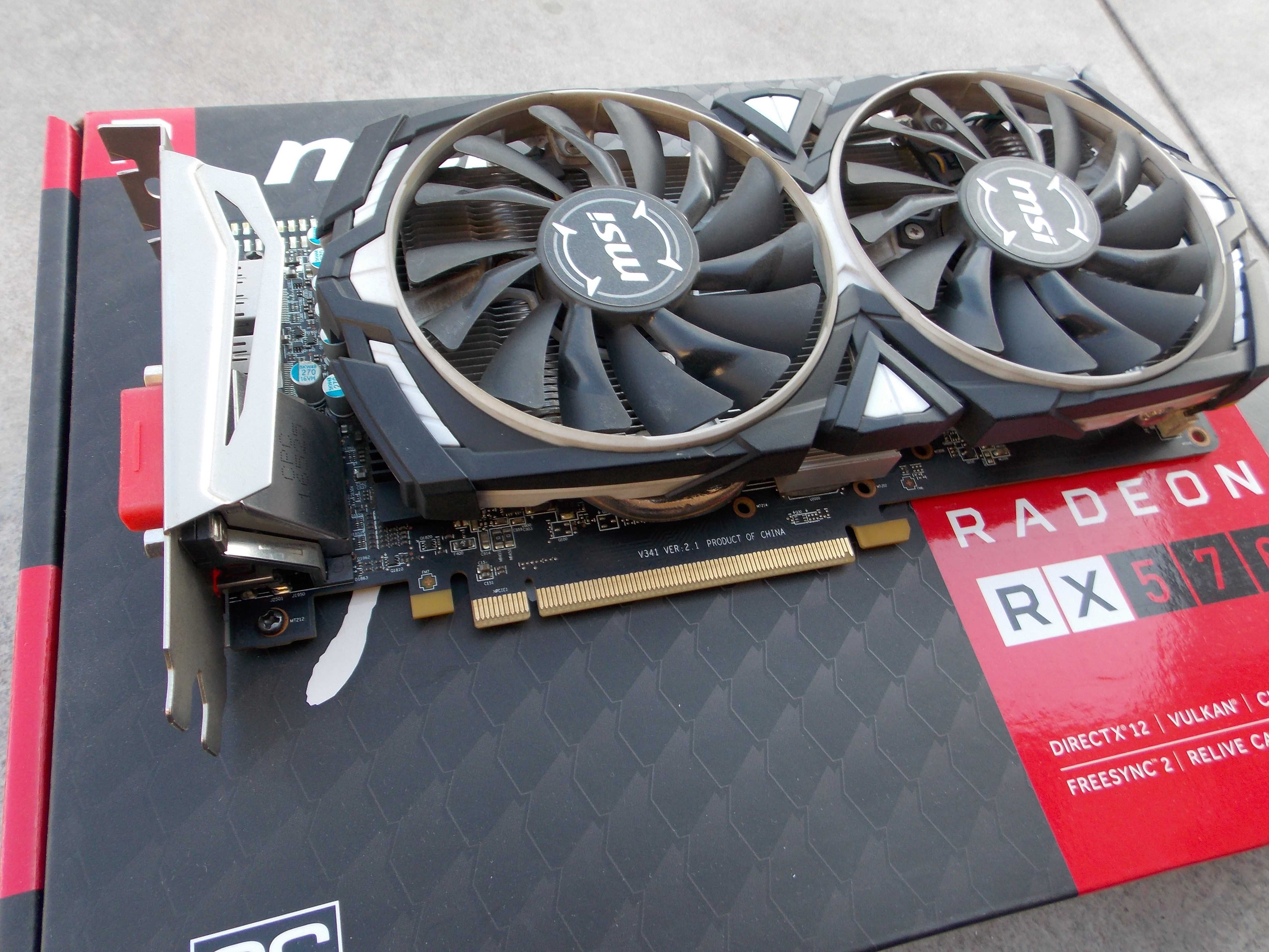 Видеокарта MSI Radeon RX 570 ARMOR OC , 4G .