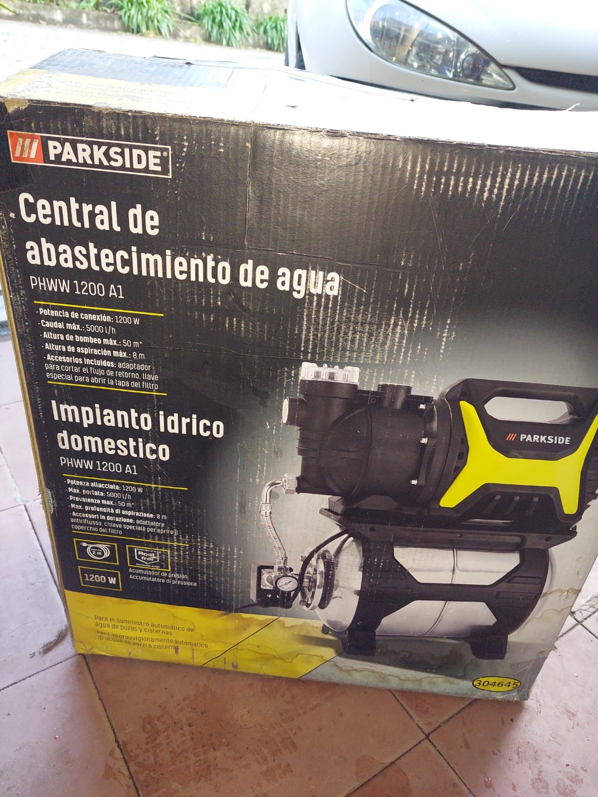 Bomba de água eléctrica com balão