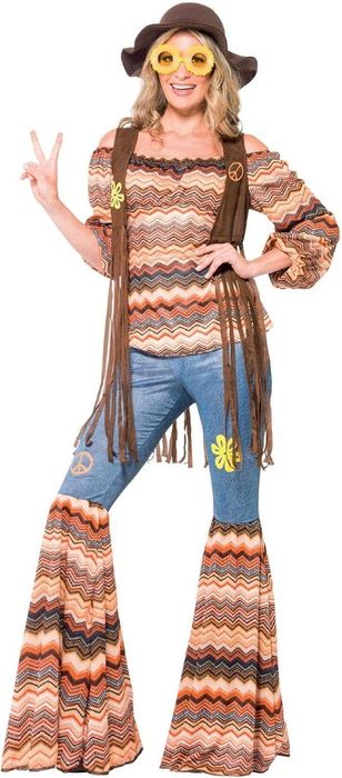 Strój Przebranie Hipiska Lata 60-Te Rozm. M