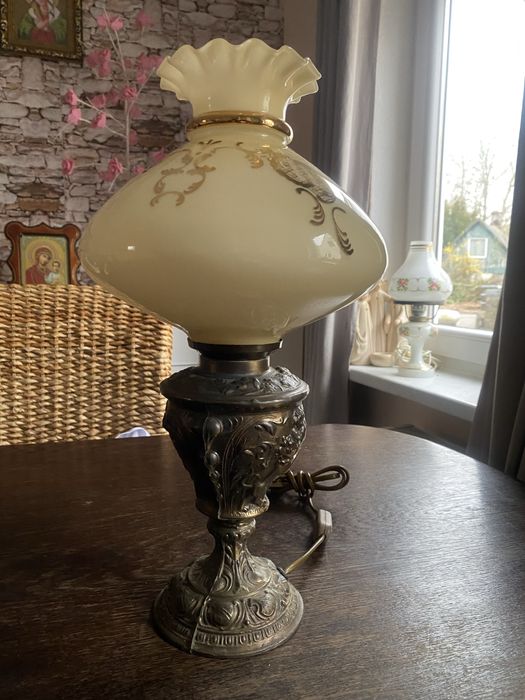 Stara Lampa / Stary Klosz /Recznie Wytrawiany/