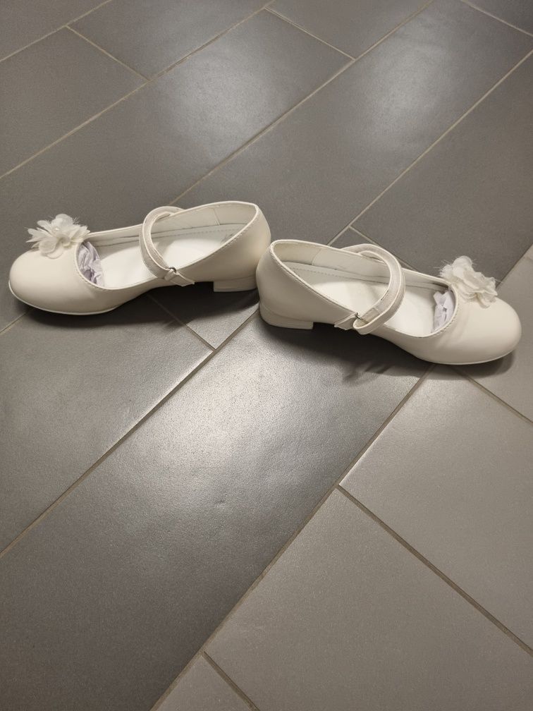 Buty komunijne białe Nelli blu dla dziewczynki r.34