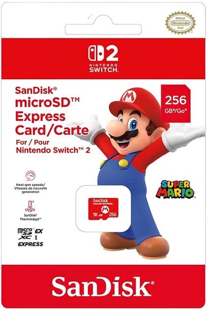 Карта пам'яті SanDisk Nintendo Switch microSD Express card 256 GB